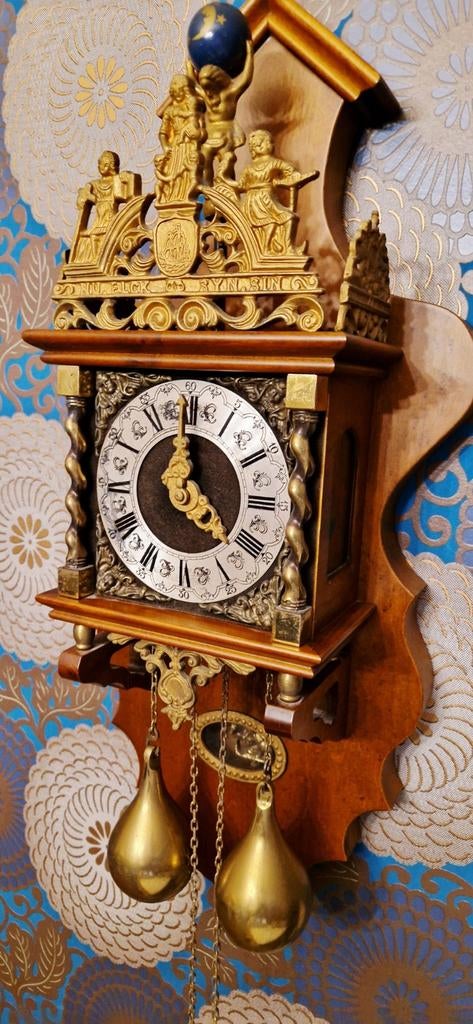 Zaanse wandklok in perfecte staat !!, Antiquités & Art, Antiquités | Horloges, Enlèvement