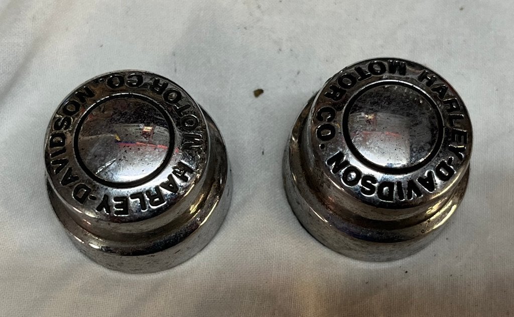Harley voorste wielas siercovers, Ophalen, Gebruikt