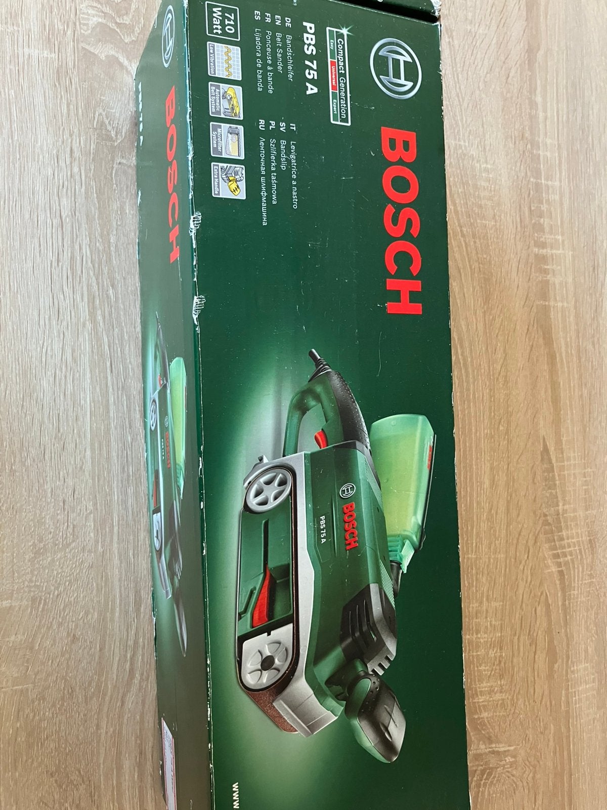 Bosch bandschuurmachine, Doe-het-zelf en Bouw, Gereedschap | Schuurmachines, Ophalen, Zo goed als nieuw, Bandschuurmachine