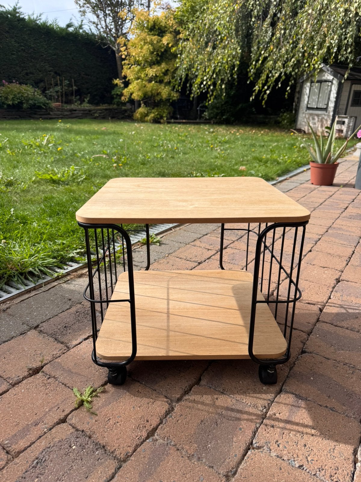 Table desserte ou table d’appoint style industriel, Enlèvement, Comme neuf