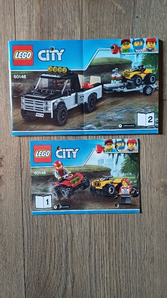 LEGO 60148 — Volledig off-road raceteam + instructies, Ophalen, Compleet, City, Lego