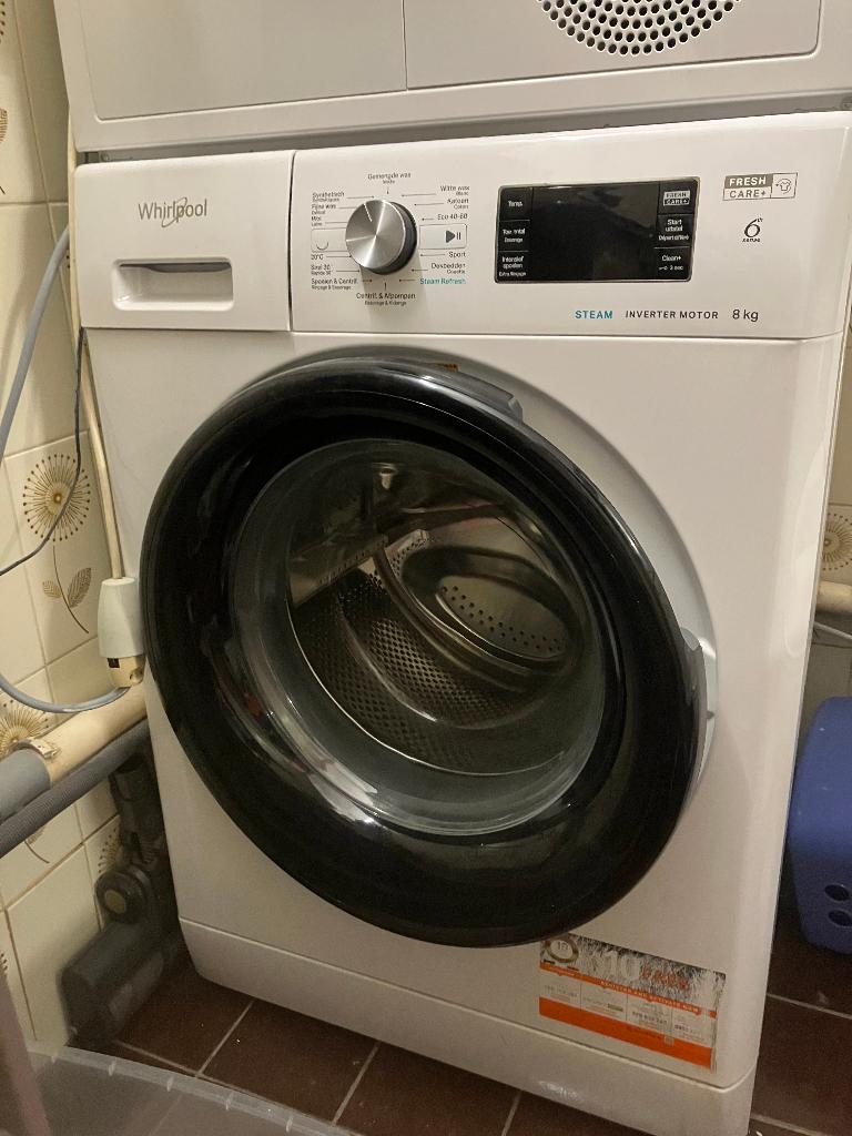 Machine à laver / lessiver Whirlpool 6th Sense - 8Kg, Electroménager, Lave-linge, Utilisé, Chargeur frontal, 8 à 10 kg, 1200 à 1600 tours