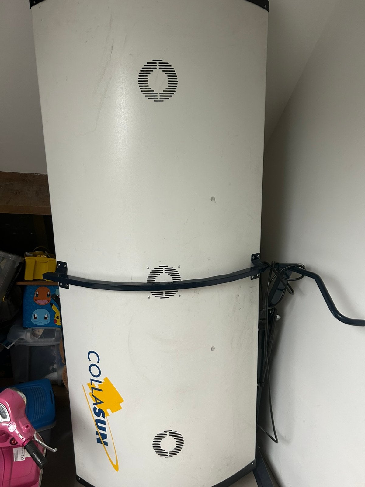 Zonnenbank hemel collageen lampen, Elektronische apparatuur, Ophalen, Gebruikt, Zonnebank enkelzijdig, 15 lampen of meer