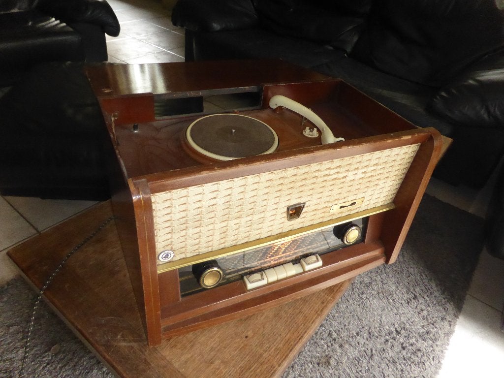 antieke radio radiobell met ingebouwde pick-up, Antiek en Kunst, Ophalen