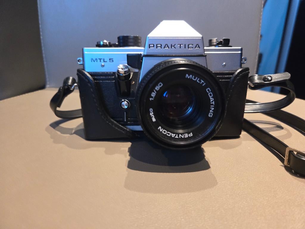 Praktica MTL5 + Pentacon Auto 50 mm f/1.8 (Multi-Coating), Enlèvement, Utilisé, Reflex miroir, Autres Marques