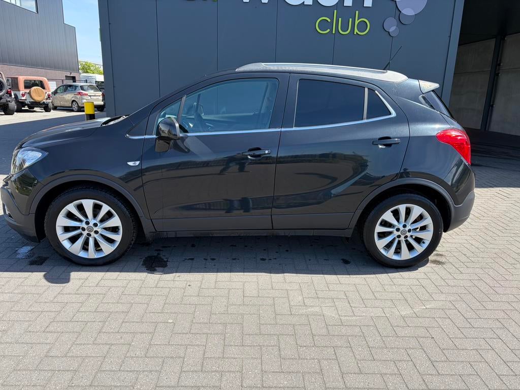 Opel mokka cosmo automaat 88000km diesel airco leder top, Auto's, Euro 5, Zwart, Zwart, Leder