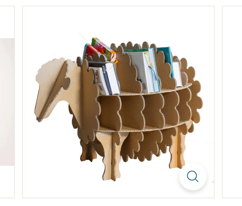 Kartonnen schaap boekenrek, Ophalen, Nieuw