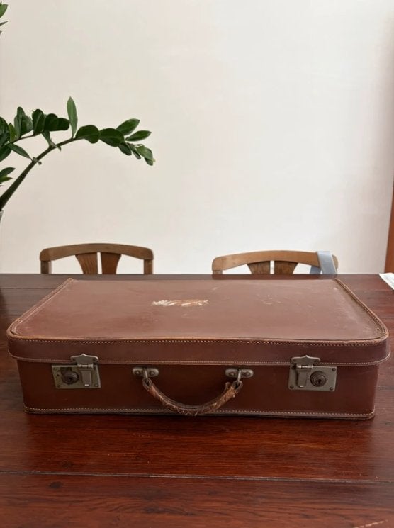 Vintage retro reiskoffer valies, Enlèvement, Maison et Meubles