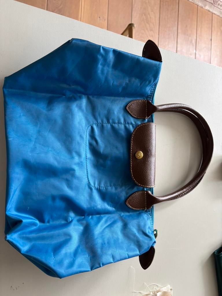 Longchamp tas, Ophalen of Verzenden, Gebruikt, Blauw, Shopper