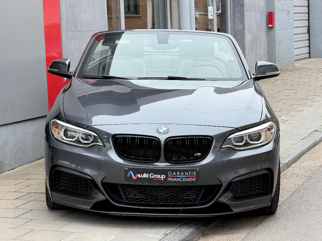 BMW 218 iA *Cabriolet*BT.Auto*Pack M *GARANTIE 1an*69.000km, Argent ou Gris, Euro 6, Entreprise, Entretenue par le concessionnaire