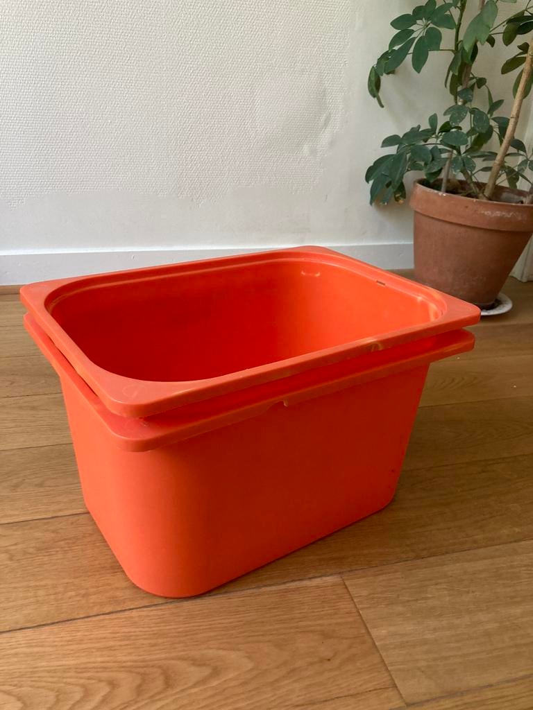 Caisse IKEA - TROFAST, Maison & Meubles, Enlèvement, Utilisé, Orange