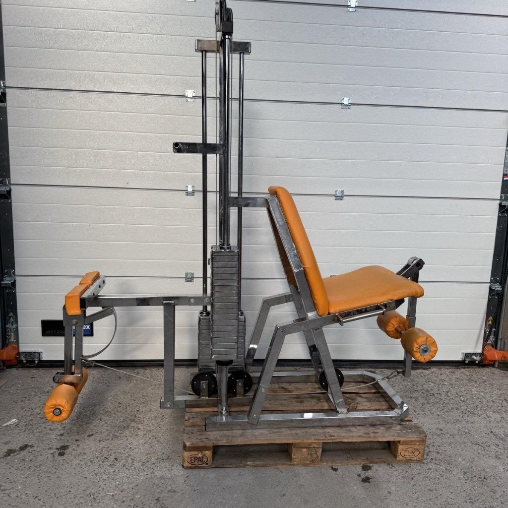 Global gym leg curl / leg extension / beinstrecker /, Ophalen of Verzenden, Gebruikt