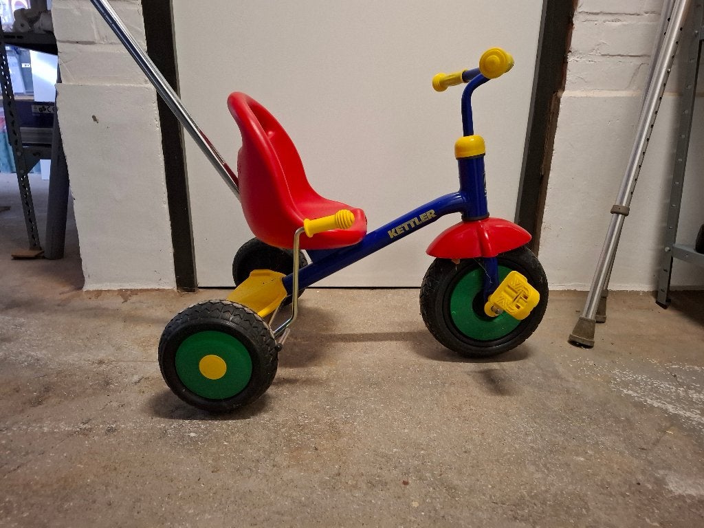 Driewieler duwstang, Vélos & Vélomoteurs, Vélos | Tricycles pour enfants, Enlèvement ou Envoi, Utilisé, Overige merken, Tige de poussée