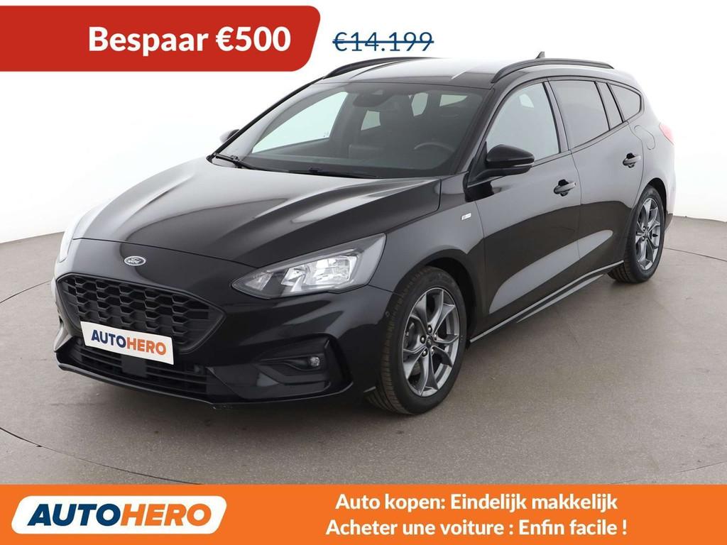 Ford Focus 1.0 EcoBoost ST-Line (bj 2020), Auto's, Stof, Gebruikt, Zwart, 5 deurs