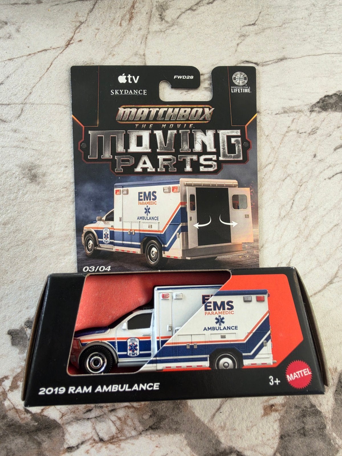 matchbox moving parts 2019 ram ambulance, Enlèvement ou Envoi