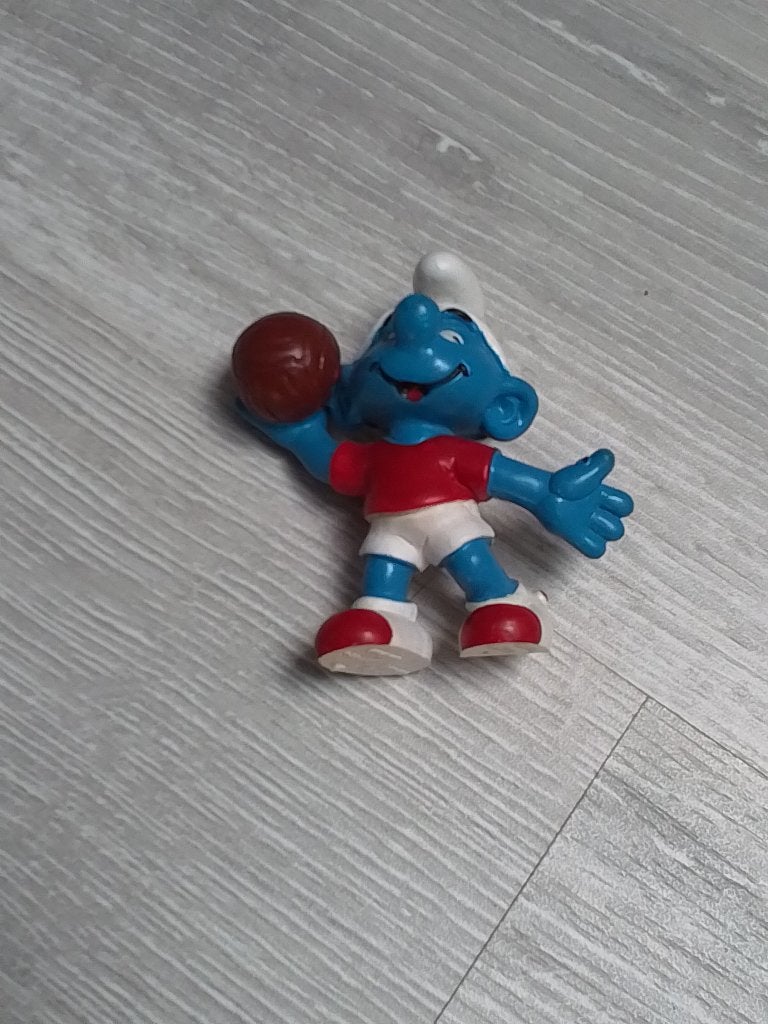 smurf smurf smurfen 20415 handbalsmurfen, Verzamelen, Verzenden, Zo goed als nieuw, Overige Smurfen, Poppetje, Figuurtje of Knuffel