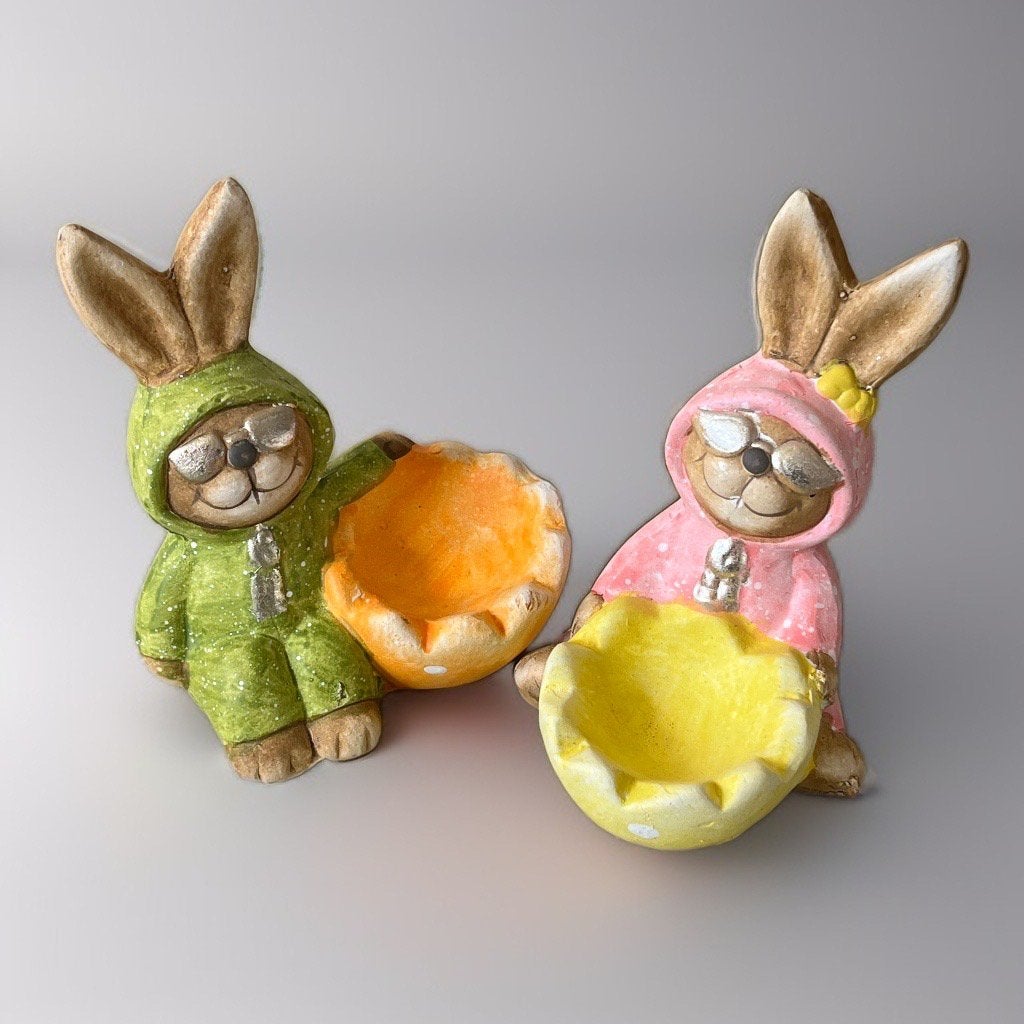 Set van twee coole eierdopjes voor konijnen, Ophalen of Verzenden, Zo goed als nieuw