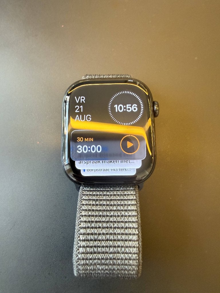 Apple watch series 10, Handtassen en Accessoires, Smartwatches, Zwart, Apple Watch, IOS, Ophalen of Verzenden