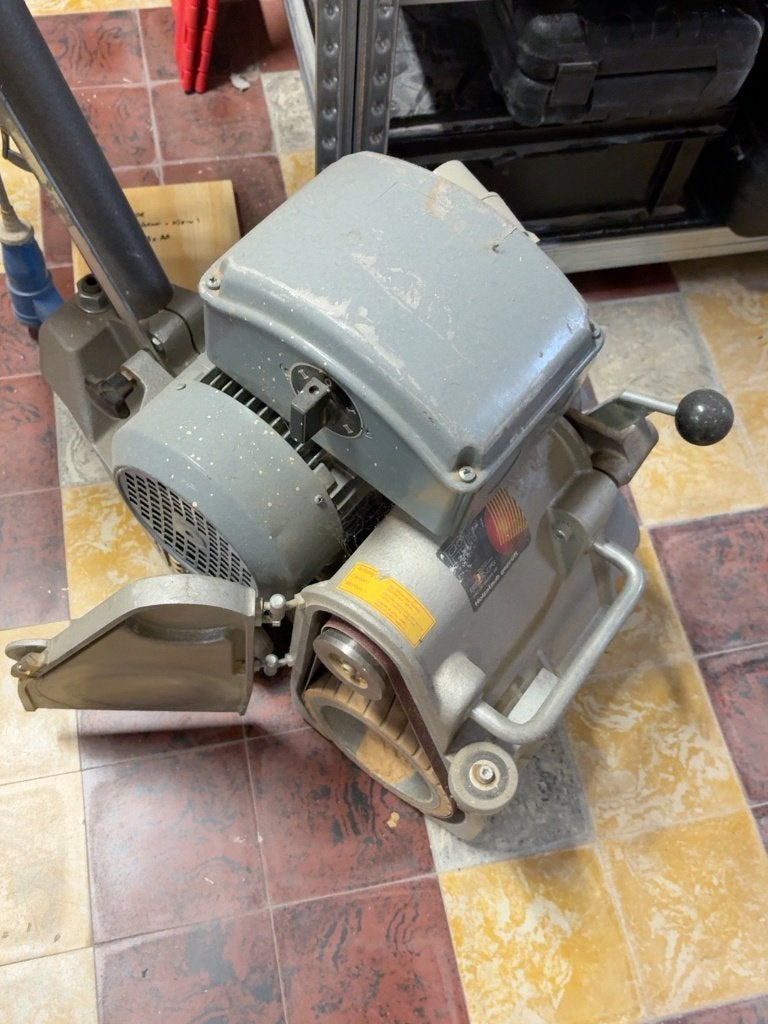 Hermann Frank FBL 20 professionele parketschuurmachine, Ophalen, Gebruikt, 1200 watt of meer, Bandschuurmachine