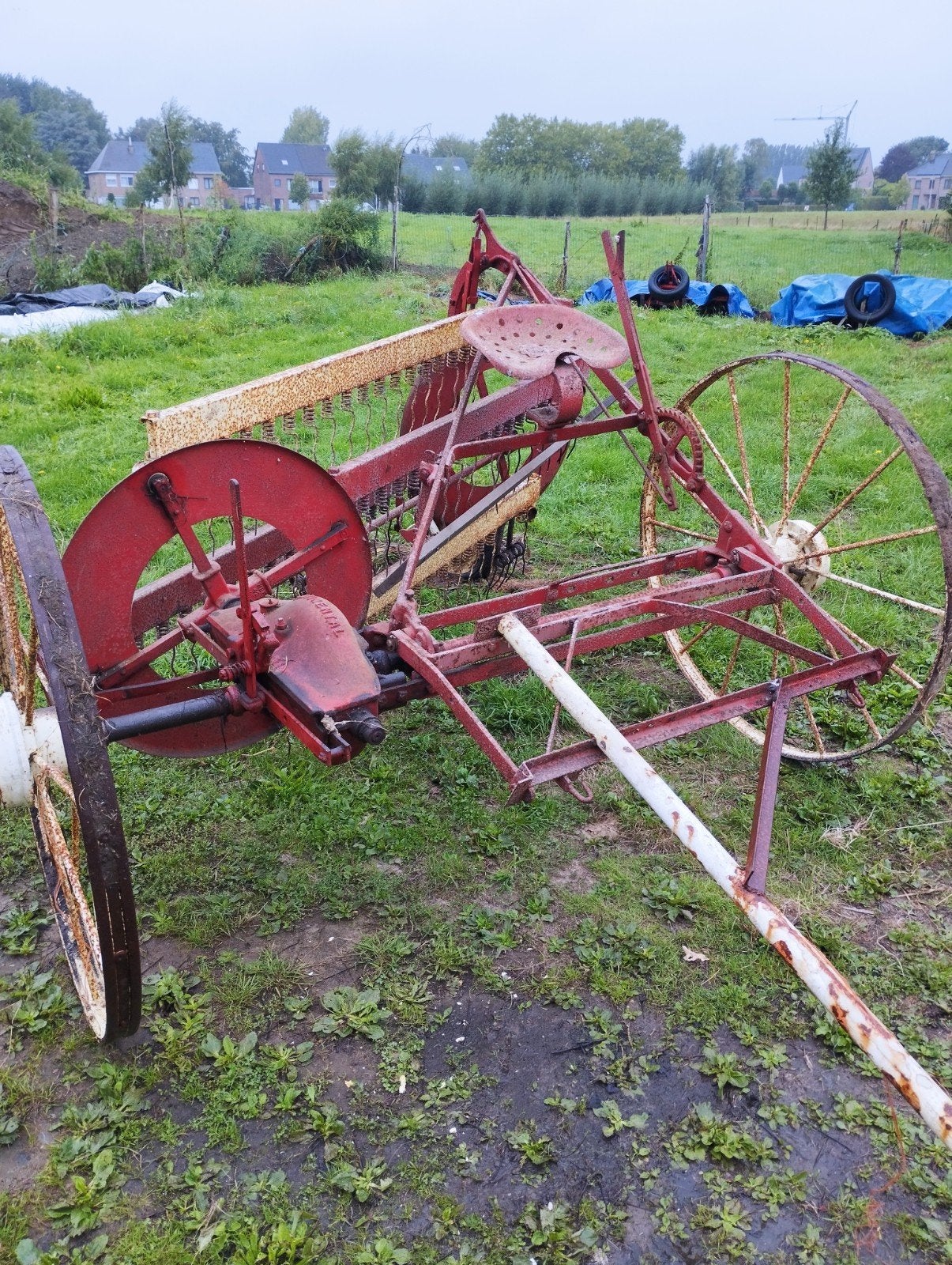 hooikeerder voor paard of traktor, Ophalen