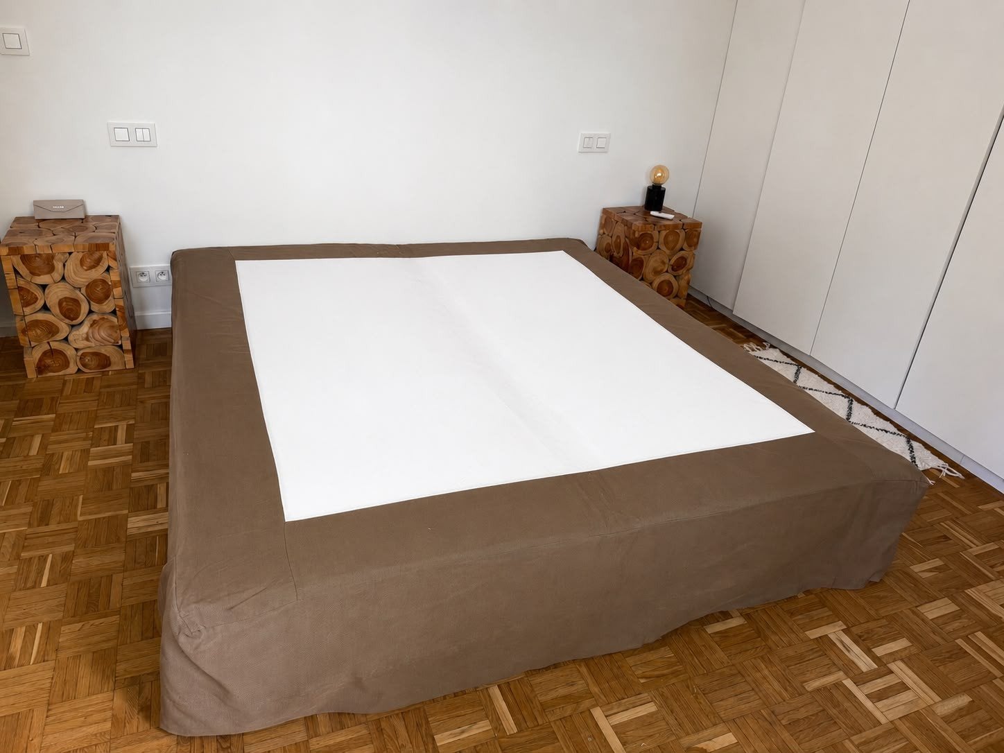 Originele Beka x Olivier Strelli Designset bedframe –180x200, Enlèvement, Beige, 90 cm