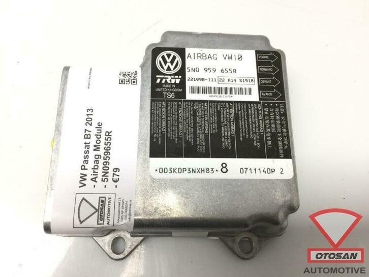 vw passat b7 2013 module d'airbag 5n0959655r, Volkswagen, Volkswagen AG, Vw@volkswagen.de, Utilisé
