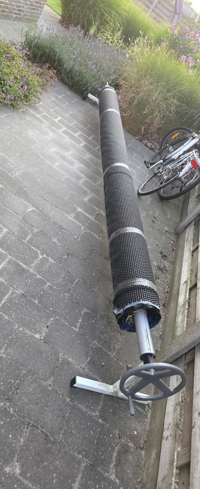blauw Zomerzeil / Noppenfolie Zwembad  (4 op 8), Doe-het-zelf en Bouw, Ophalen, Gebruikt