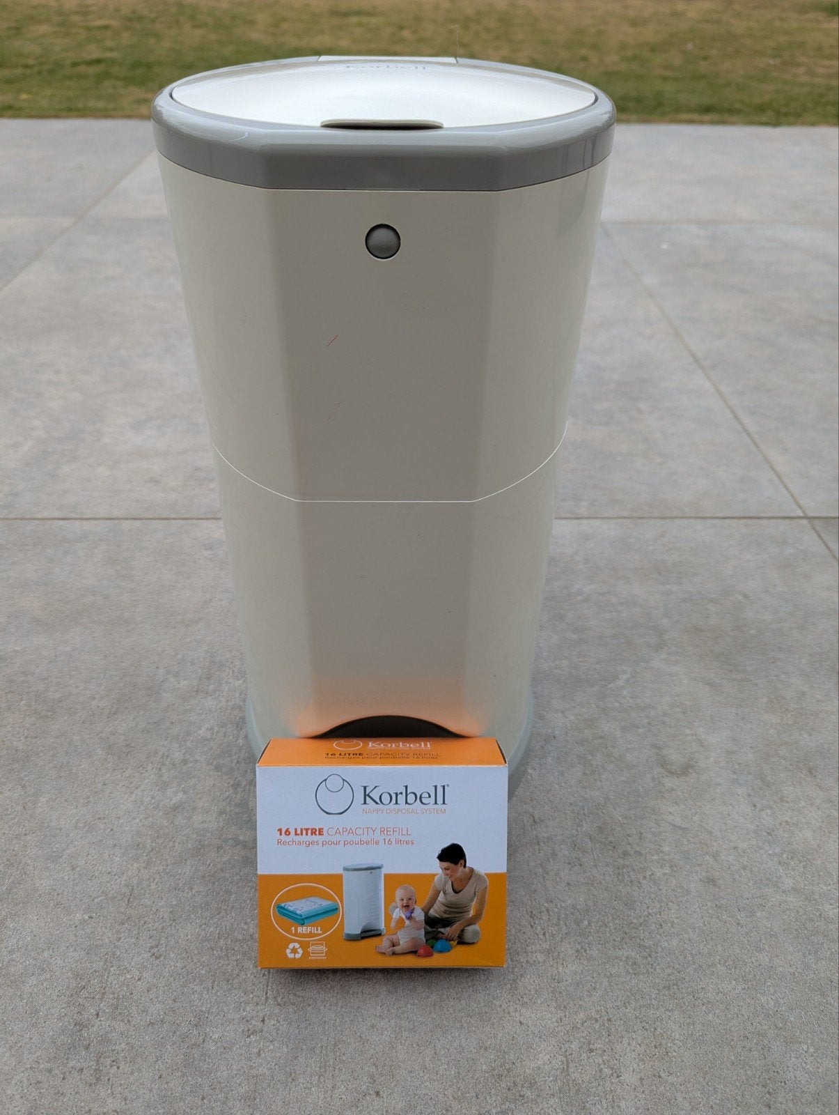 korbell luieremmer 16l met navul verpakking, Ophalen, Gebruikt