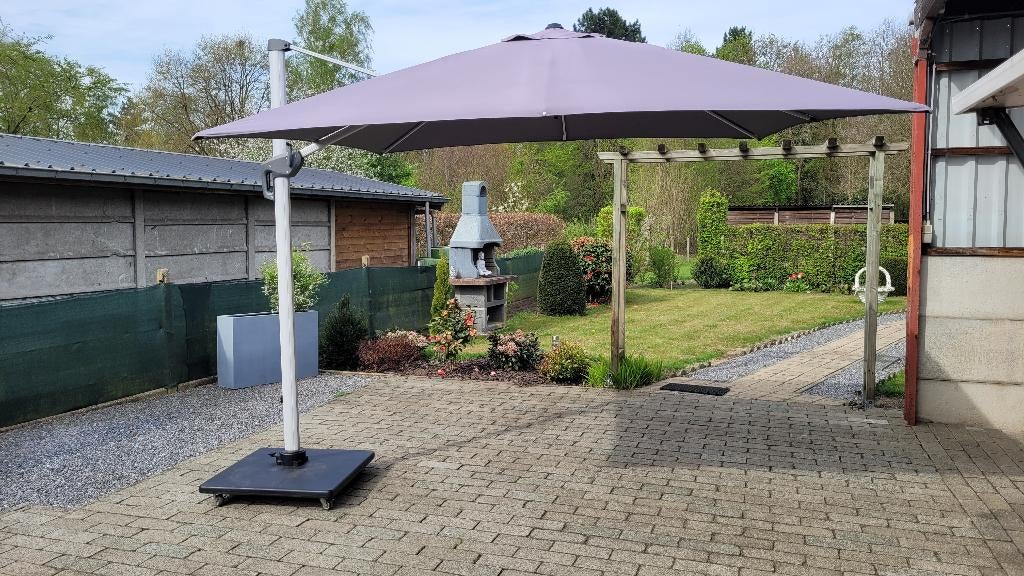 Grote paraplu, Ophalen, Gebruikt
