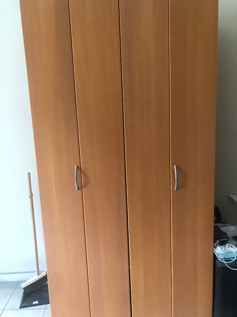 Houten kledingkast, Ophalen, Gebruikt, Met deur(en)