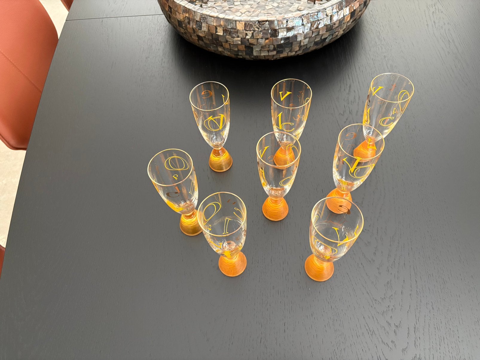 Champagne veuve clicquot glazen, Verzamelen, Ophalen, Zo goed als nieuw, Champagne