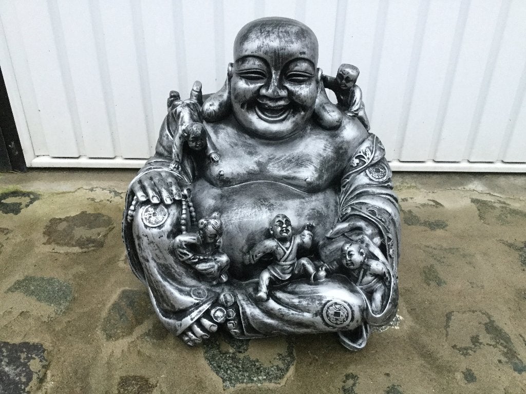 Bouddha au gros ventre avec enfants, Jardin & Terrasse, Enlèvement, Neuf, Synthétique, Bouddha