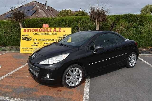 Peugeot 207 CC 1.6 e-HDi Allure Pack Airco, Zwart, Cabriolet, 1560 cc, Te koop