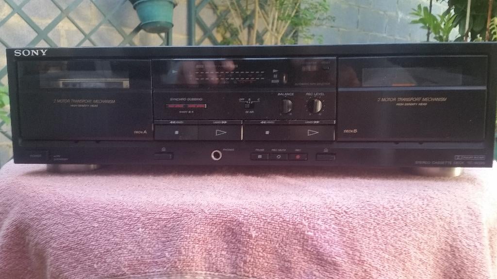 sony double deck cassette, Enlèvement ou Envoi, Double, Sony