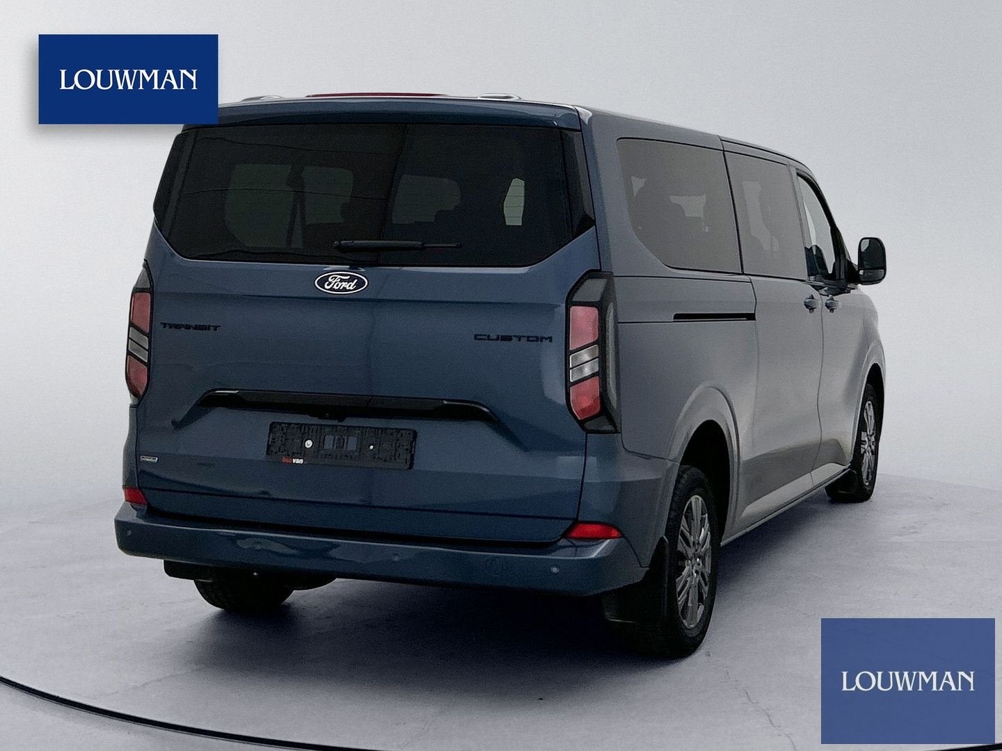 Ford Transit Custom 340 2.5 PHEV L2H1 Limited 9-persoons 233, Auto's, Automaat, Electronic Stability Program (ESP), Blauw, Bedrijf