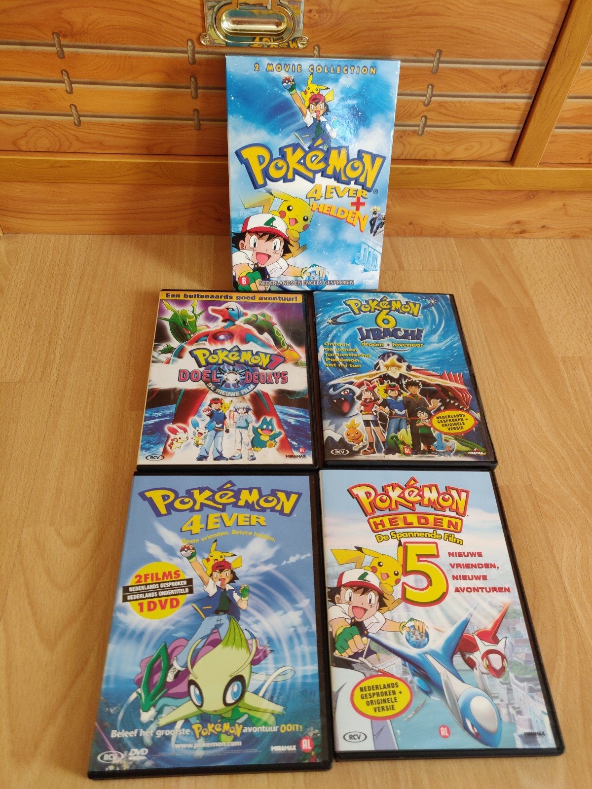 4 pokemon DVD's films 4, 5, 6 en 7, Ophalen of Verzenden