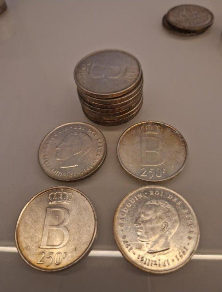 Collectie zilveren munten Belgie, Enlèvement, Argent, Série, Argent