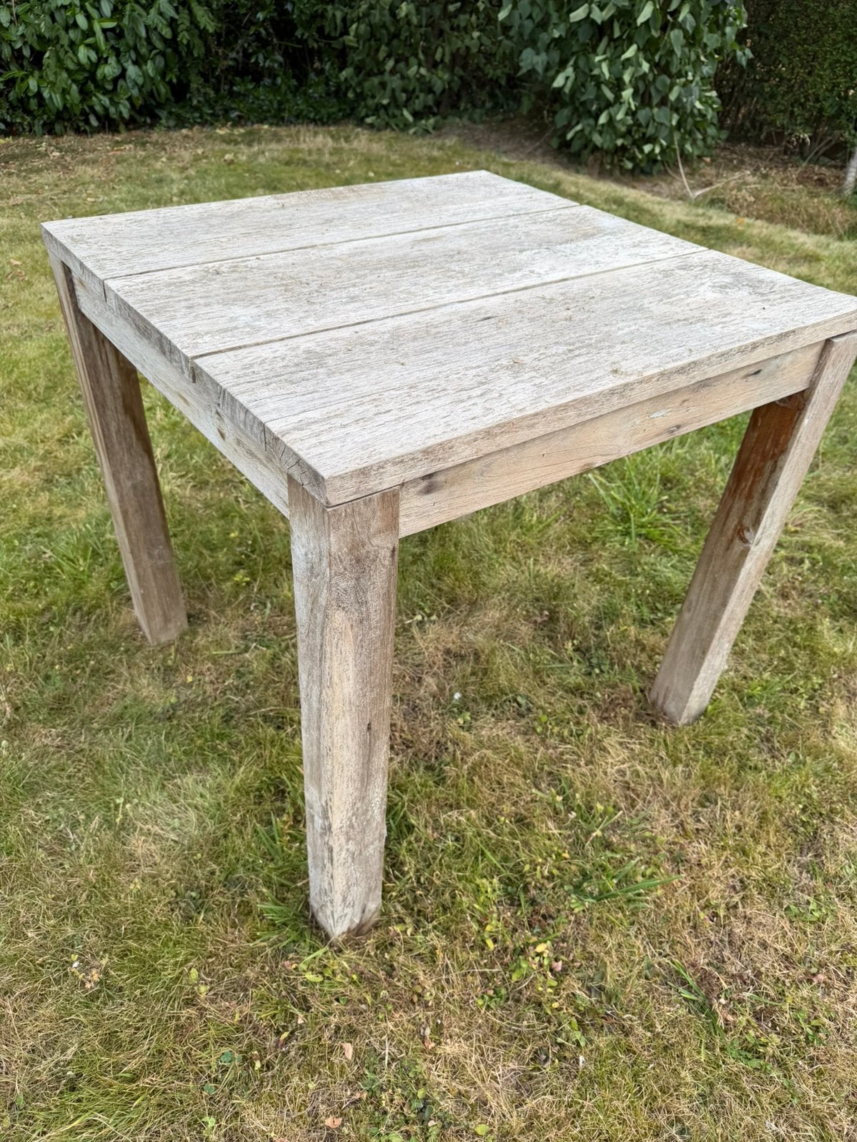 Teak houten tuintafel, Tuin en Terras, Ophalen, Gebruikt, Vierkant, Teakhout