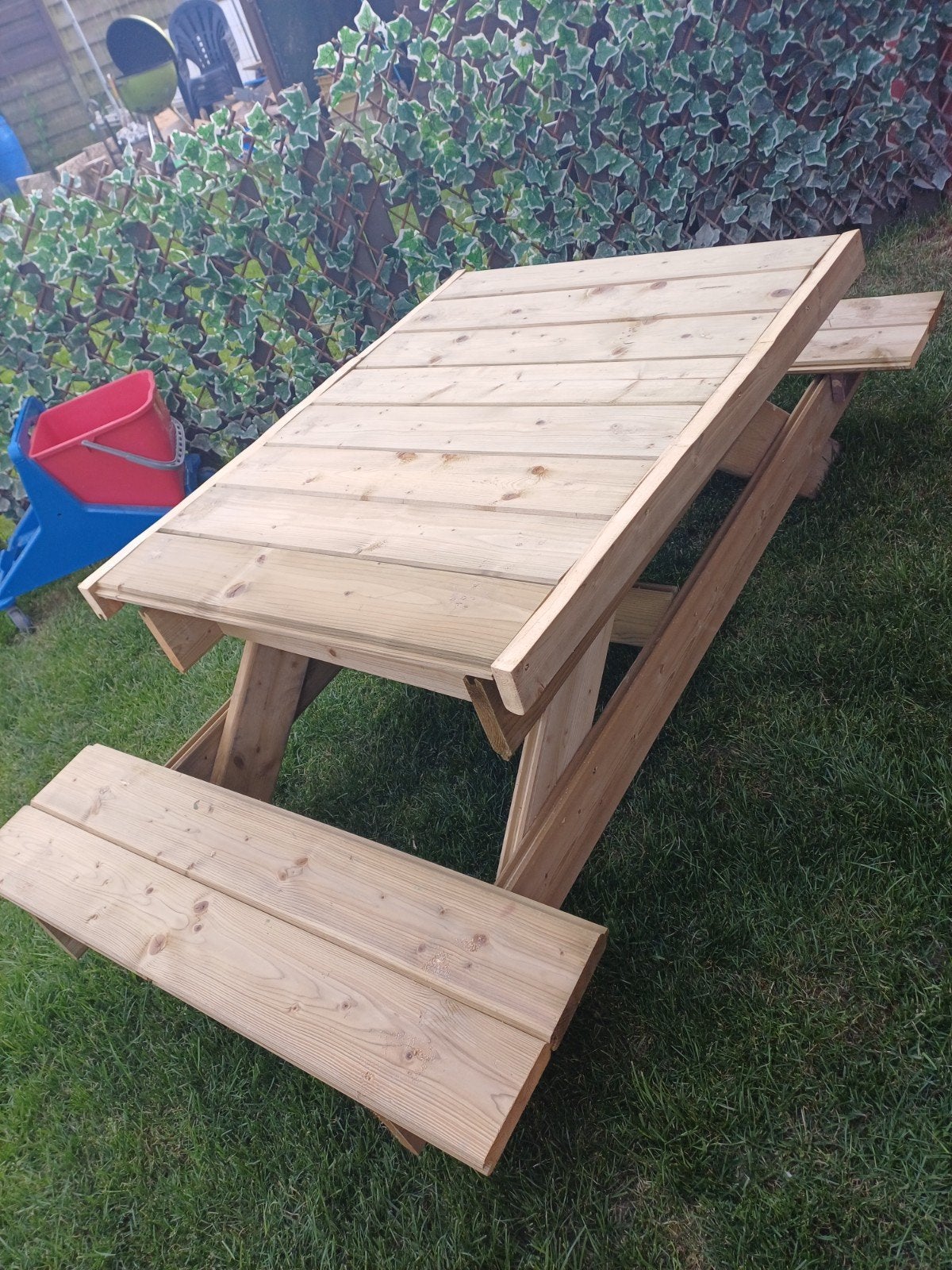 Picknickbank/zandbak, Tuin en Terras, Picknicktafels, Ophalen