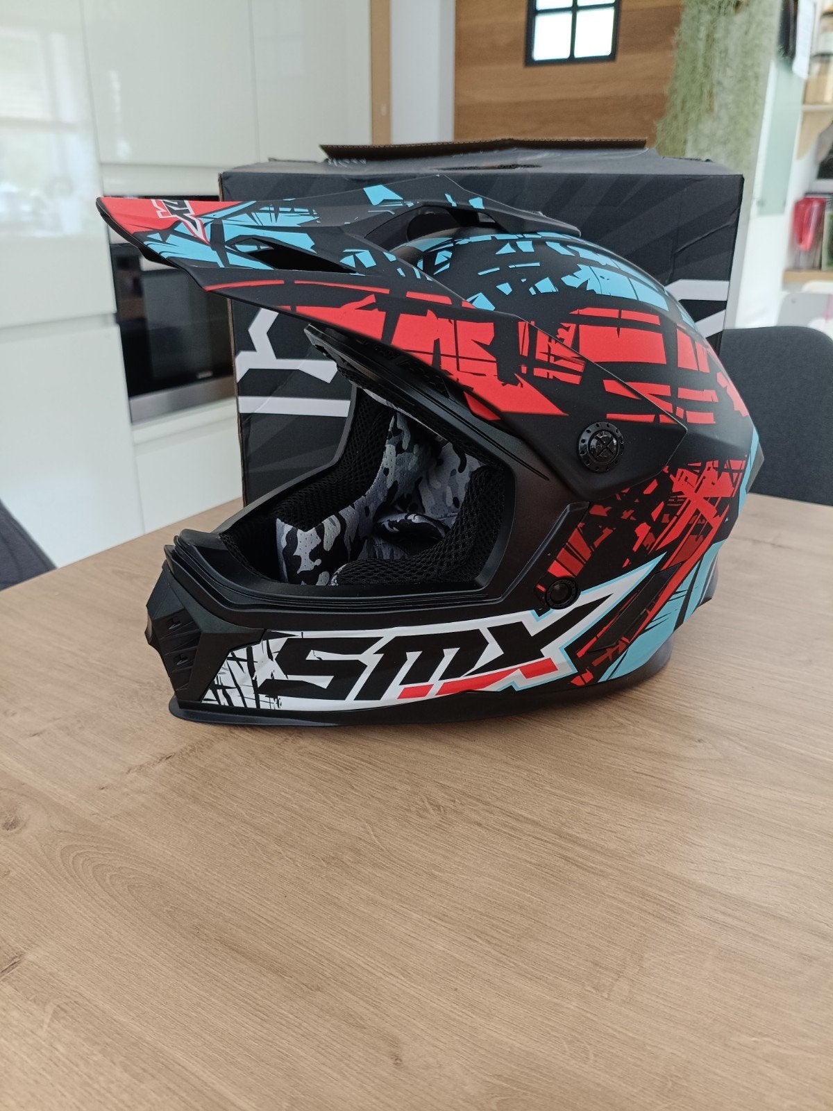 Casque cross SMX impact enfant Rouge YS (49-50), Enlèvement ou Envoi