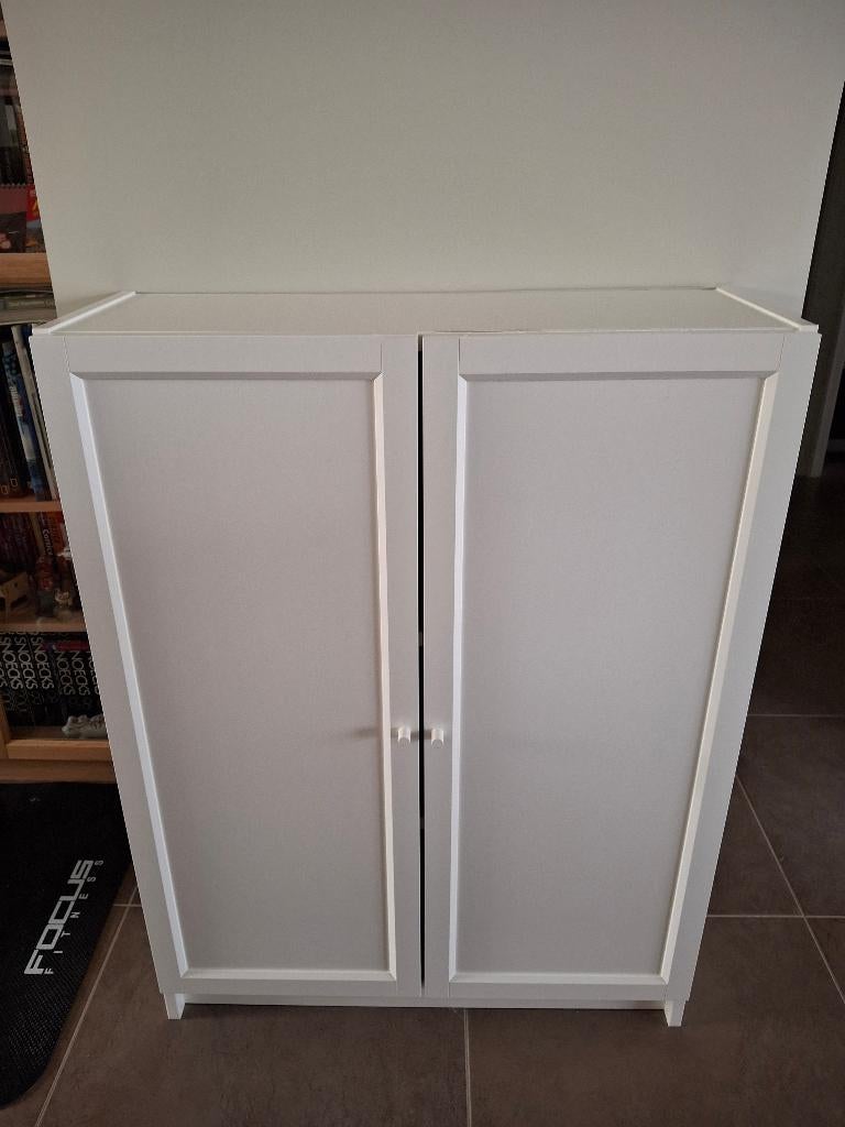 BILLY / OXBERG ikea Boekenkast met deuren, wit, Huis en Inrichting, Kasten | Boekenkasten, Ophalen, Met deur(en), 100 tot 150 cm
