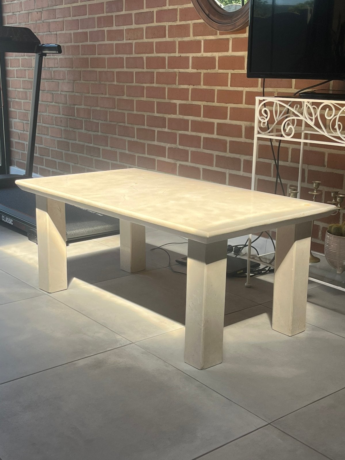 Tafel 110 op 60  ,, natuursteen, Huis en Inrichting, Ophalen, Zo goed als nieuw