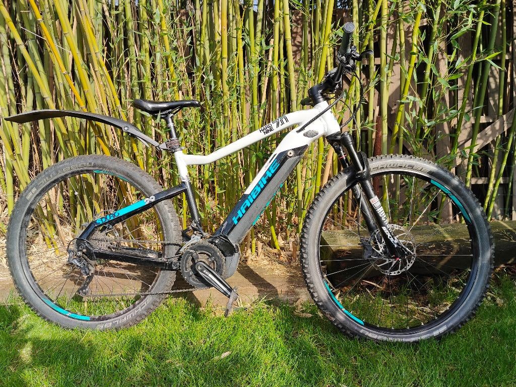 E-mountainbike Haibike, Fietsen en Brommers, Elektrische fietsen, Gebruikt, 50 km per accu of meer, 55 tot 59 cm, Ophalen