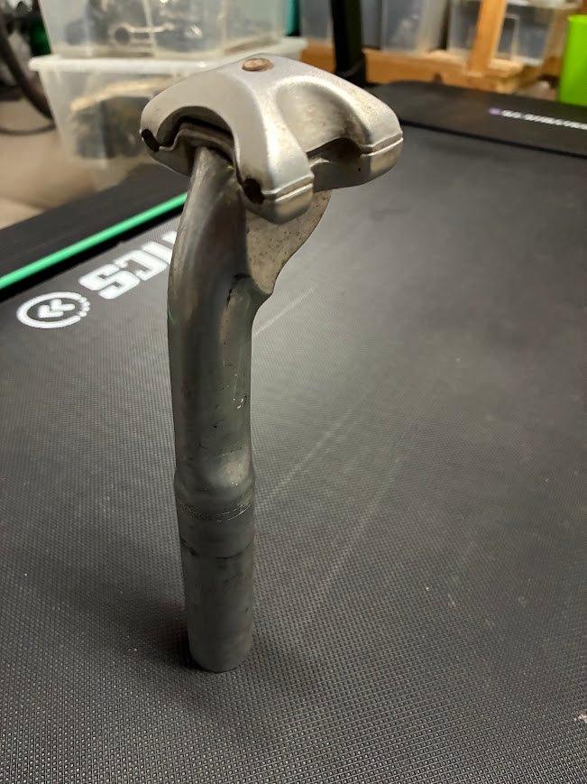 Campagnolo Nuovo Record zadelpen 26.8, Fietsen en Brommers, Fietsonderdelen, Gebruikt, Ophalen of Verzenden, Aluminium, Racefiets