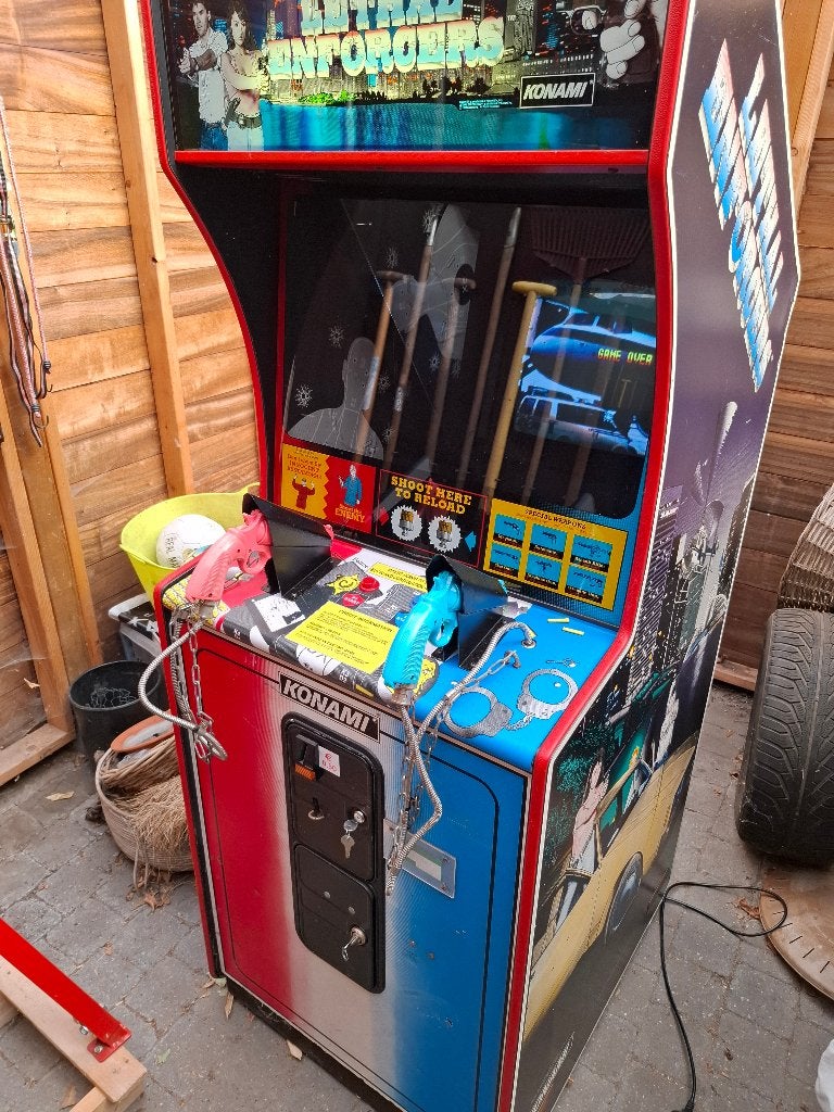 Lethal enforcers arcadekast, Ophalen, Gebruikt
