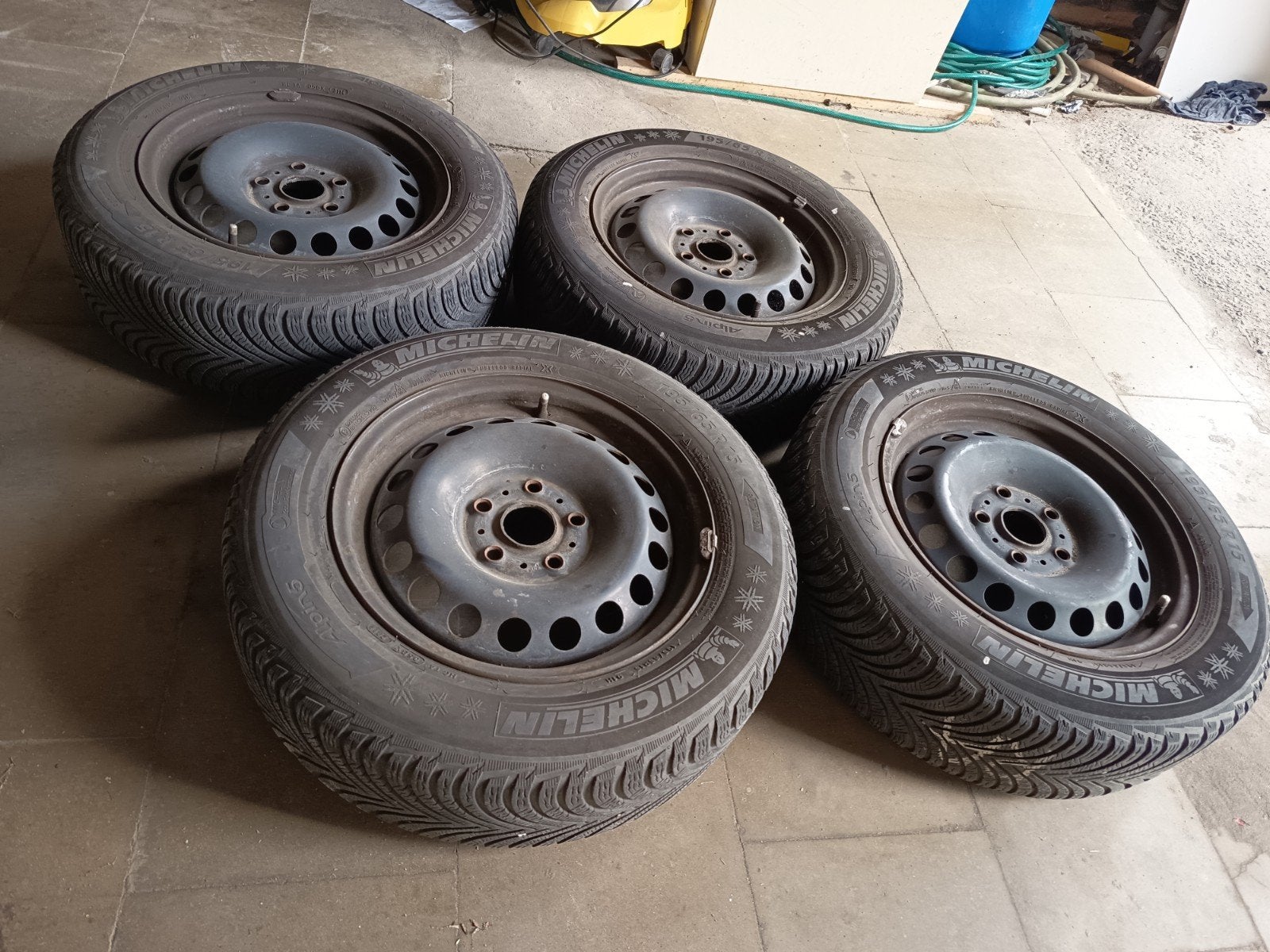 velgen en banden golf7 195/65/15  5x112, Enlèvement, Pneu(s)