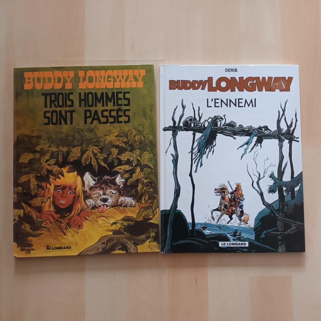 BD Buddy Longway tomes 2 et 3, Ophalen of Verzenden, Zo goed als nieuw, Derib, Meerdere stripboeken