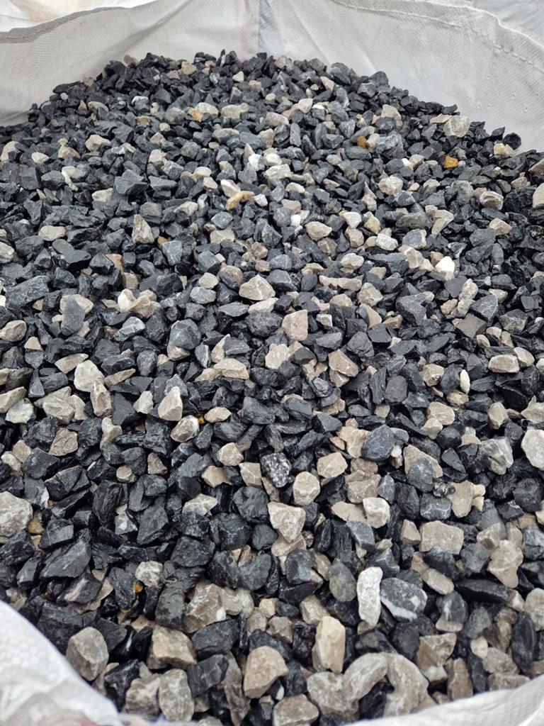 1 big bag 700kg gravier décoratif, Tuin en Terras, Grind, Keien en Split, Antraciet, Grind