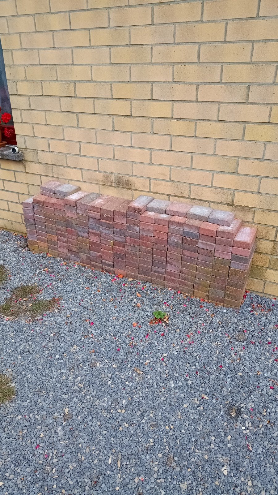 Lot de 198 klinkers rouges, Bricolage & Construction, Enlèvement, Briques