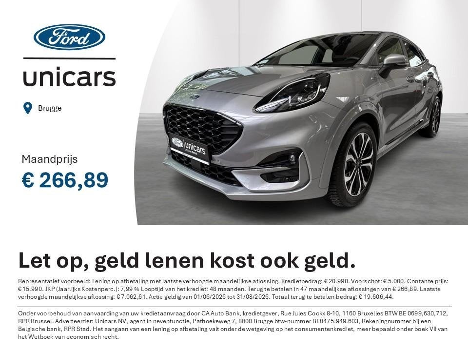 Ford Puma 1.0i Ecoboost mHEV 114kW Aut. ST-Line AUTOMAAT, Auto's, Ford, https://public.car-pass.be/vhr/e4f2dbd0-6744-47a6-bea9-7238aa5657f4